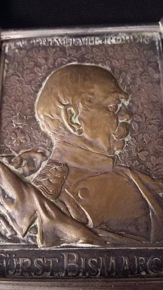 Brass Plaques commemorating the German Empire (Bismarc, Kaiser...)