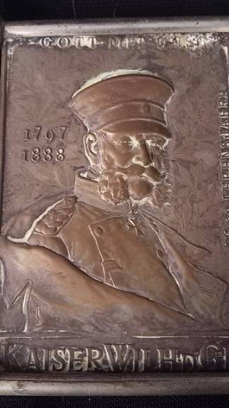 Brass Plaques commemorating the German Empire (Bismarc, Kaiser...)