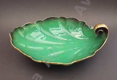 Exsquisite "Vert Royale" Carltonware Footed Bowl - Made in England.  Please read info