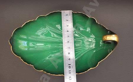 Exsquisite "Vert Royale" Carltonware Footed Bowl - Made in England.  Please read info