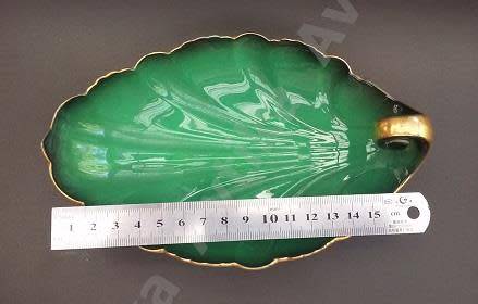 Exsquisite "Vert Royale" Carltonware Footed Bowl - Made in England.  Please read info