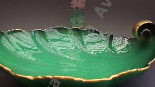 Exsquisite "Vert Royale" Carltonware Footed Bowl - Made in England.  Please read info