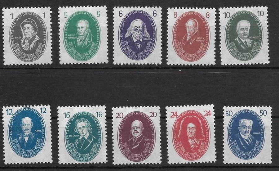 DDR COMPLETE SET Mint Hinged 1950