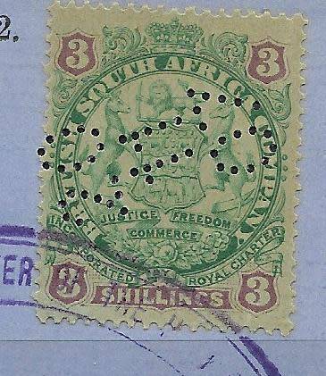 BRITISH SOUTH AFRICA COMPANY - HIGH VALUES FISCALLY USED