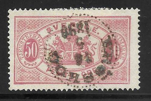 SWEDEN 1874 OFFICIALS