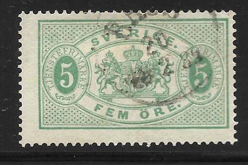 SWEDEN 1874 OFFICIALS