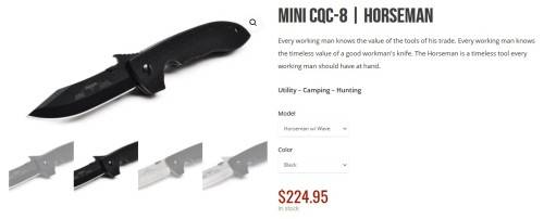 100% Authentic Emerson  CQC-8 | Horseman Knife (R 3950.00)