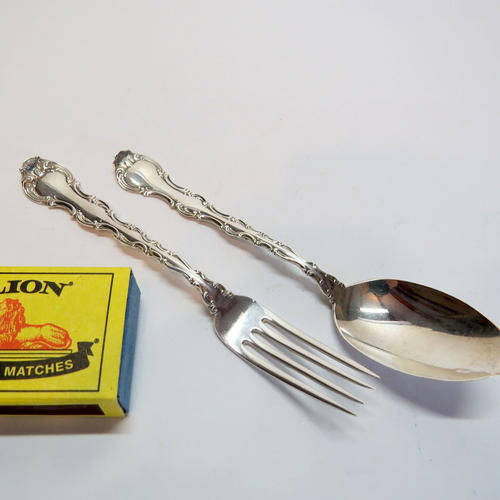 Sterling Silver teaspoon and small fork