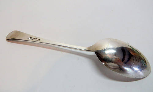 Hallmarked sterling silver tea spoon