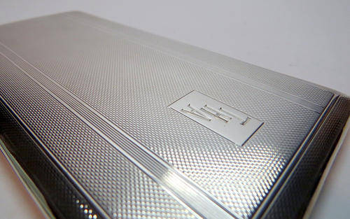 Sterling silver cigarette box