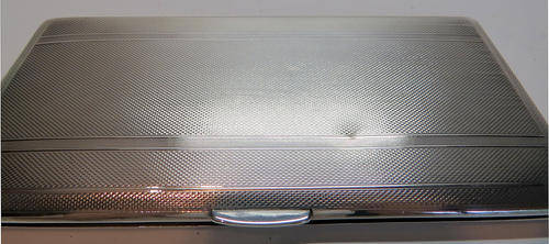 Sterling silver cigarette box