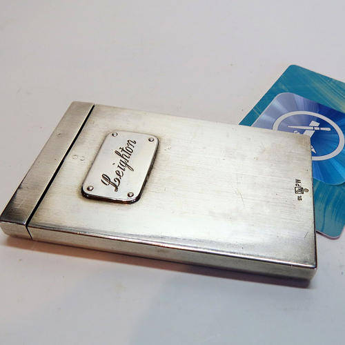Egyptian silver card holder