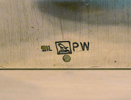 Egyptian silver card holder