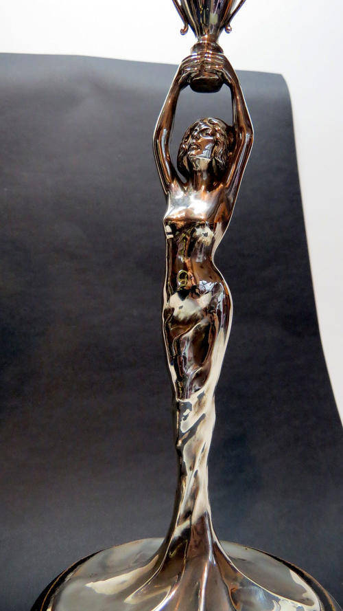 Art Nouveau Stirling silver figurines