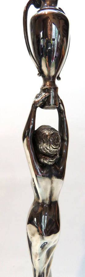 Art Nouveau Stirling silver figurines