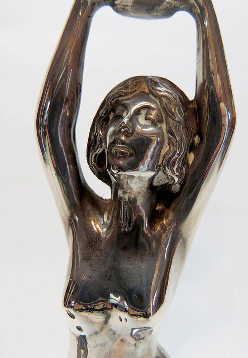 Art Nouveau Stirling silver figurines
