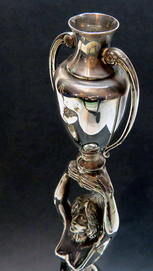 Art Nouveau Stirling silver figurines