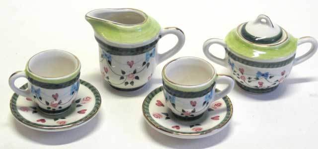 miniature tea set