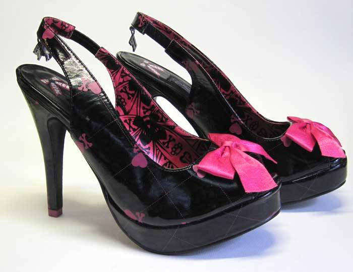 Iron Fist ladies peep toe killer heels - Great for a Rock n Roll Wedding!