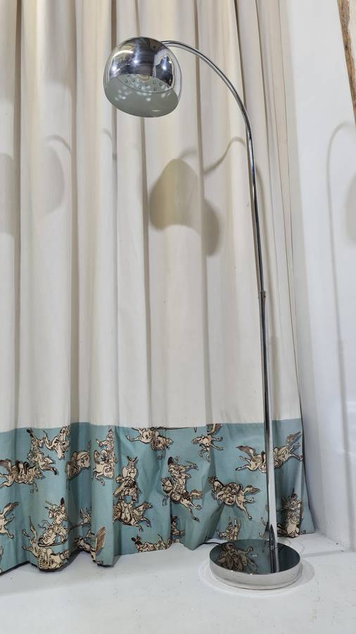 Chrome Curved Floor Lamp