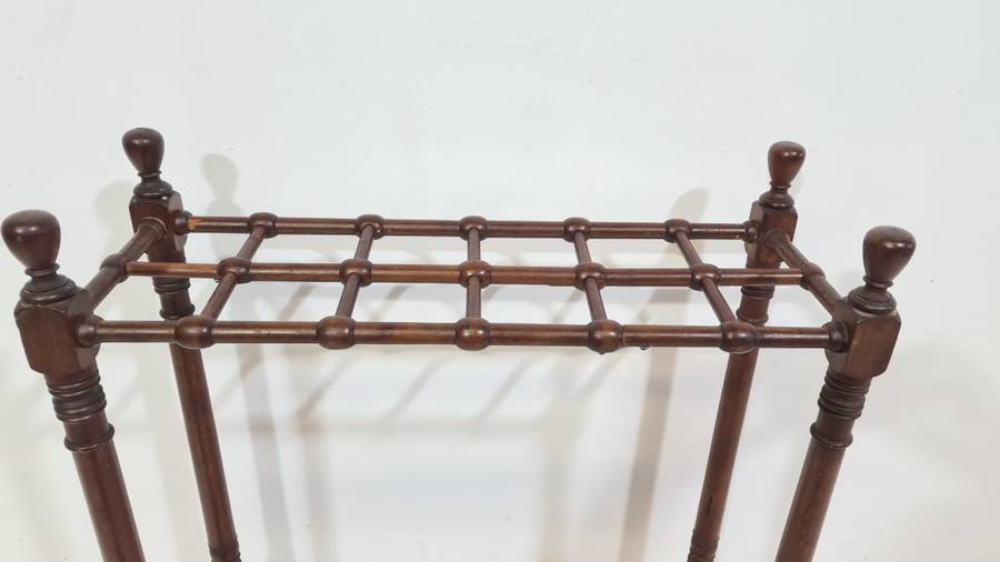 Antique Mahogany Walking Stick Stand