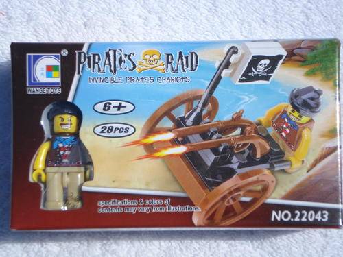 Lego Style Blocks - Pirates Raid: Invincible Pirates Chariots!! (28pcs!!)