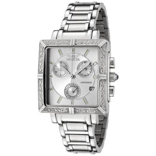 Invicta Women's 5377 Square Angel Diamond Stainless Steel Chronograph Watch **FREE POSTAGE**