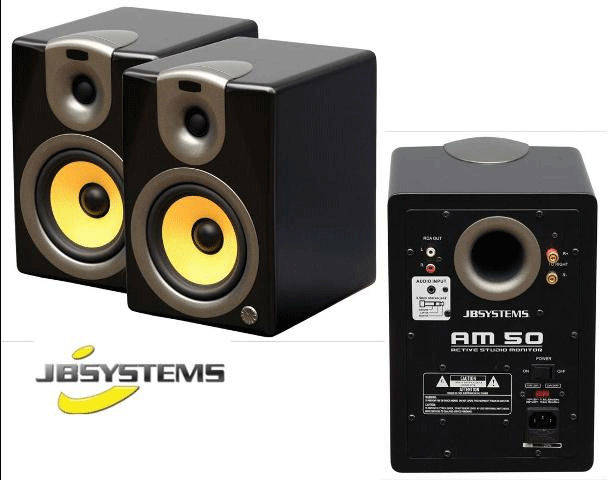 JB Systems AM50 2X 35W Active Studio Monitors