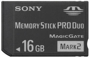 16GB Memory Stick Pro Duo Memory Card (M2)