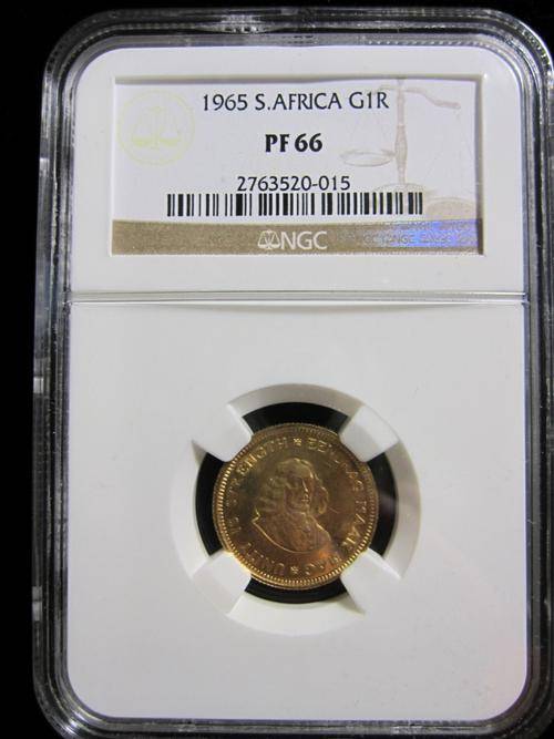 @@@1965 Gold 1 Rand PF66 @@@
