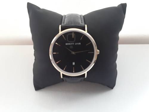 Abbott Lyon Watch With Genuine Leather - Quartz Analog Watch
