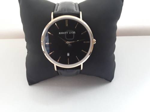 Abbott Lyon Watch With Genuine Leather - Quartz Analog Watch