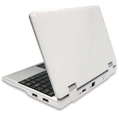 FREE POSTAGE& NO IMPORT DUTIES WHITE 7inch 8650 Mini Netbook Notebook Laptop WiFi Google Android 2.2