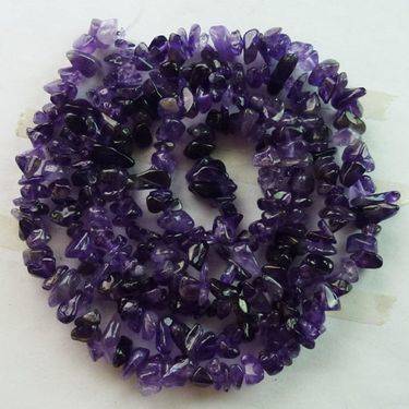 Natural DARK AMETHYST chipstrand +-90cm