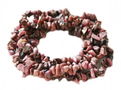 Natural RHODONITE chipstrand +-90cm