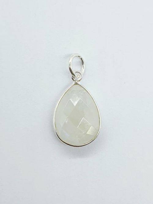 Sterling silver pendant - RAINBOW MOONSTONE