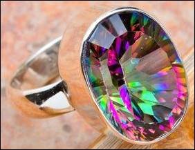 Sterling silver ring - MYSTIC TOPAZ - Dreams Collection