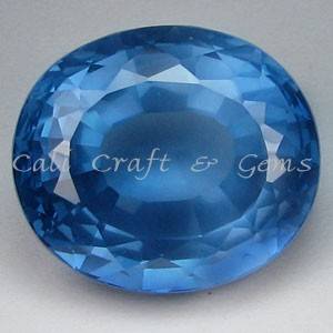 30.80 cts BLUE TOPAZ oval facet (Brazil)