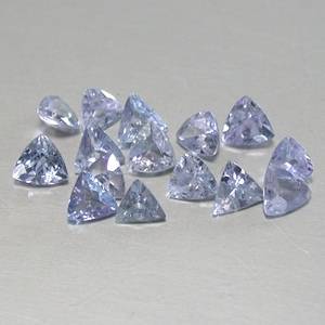 Natural TANZANITE trillion facets (Tanzania, Africa) - sold individually
