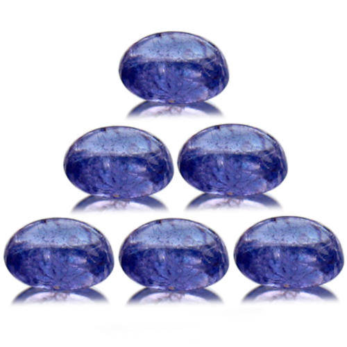 100% Natural TANZANITE oval cabochons (Tanzania, Africa) - only 2 left - sold individually