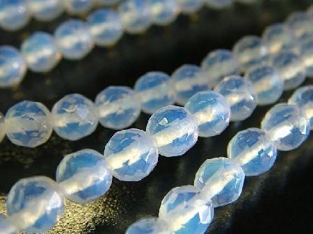 4mm OPALITE facetted round beads