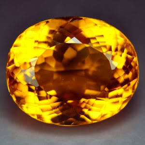 20.0 cts CITRINE oval facet (Brazil)
