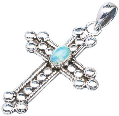 Sterling silver pendant - ETHIOPIAN OPAL - Dreams Collection