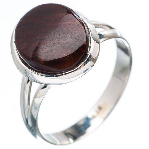 Sterling silver ring - MEXICAN FIRE AGATE - Dreams Collection (size 9 / R half)