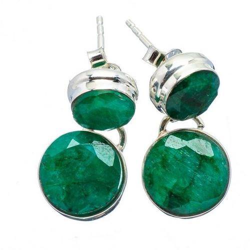 Sterling silver earrings - EMERALD - Dreams Collection