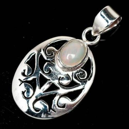Sterling silver pendant - ETHIOPIAN OPAL - Dreams Collection