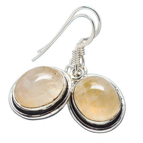 Sterling silver earrings - YELLOW MOONSTONE - Dreams Collection