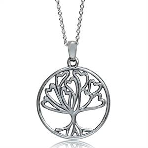 Sterling Silver pendant - TREE OF LIFE (excluding chain)