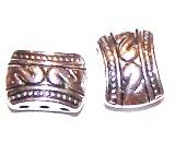 12mm x 7mm 3-hole decorative nickel spacer - sold individually