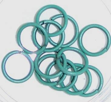 CHAIN MAILLE jump rings - Seafoam - sold in packs of 10